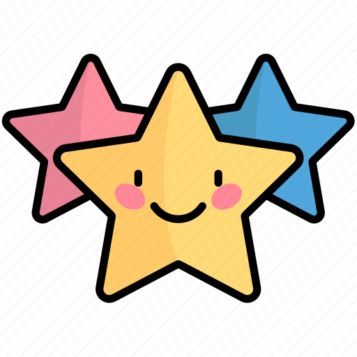 Colorful, stars, cartoon, emoji, character, monster, robot icon - Download on Iconfinder