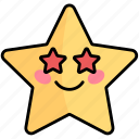 star, eyes, cute, cartoon, emoji, award, character, favorite, badge