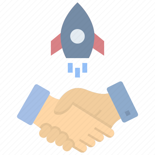 Partner, nasa, rocket, startup, business, handshake, cooperation icon - Download on Iconfinder