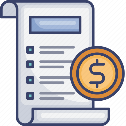 Checklist, document, dollar, list, money, page, paper icon - Download on Iconfinder
