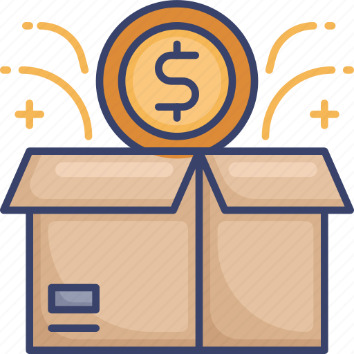 Box, cash, dollar, finance, money, package icon - Download on Iconfinder