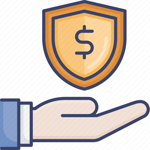 Finance, gesture, hand, insurance, money, protection, shield icon - Download on Iconfinder