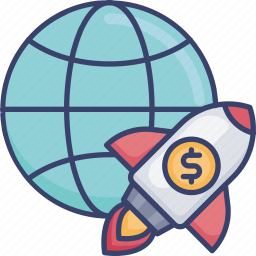 Finance, global, international, launch, rocket, start, up icon - Download on Iconfinder