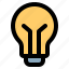 idea, innovation, solution, light, bulb 