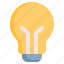 idea, innovation, solution, light, bulb 