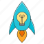 rocket, launch, business, idea, project, spaceship, startup 