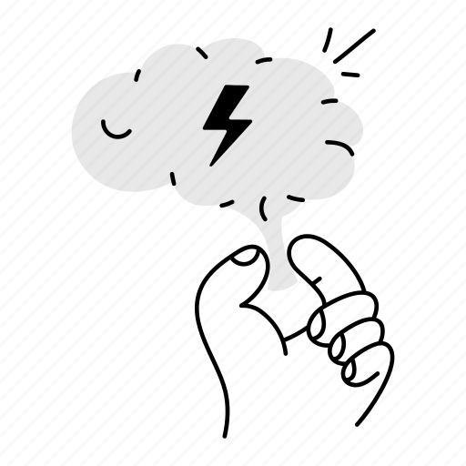 Brain power, brain energy, mind power, brainstorming, thinking power illustration - Download on Iconfinder