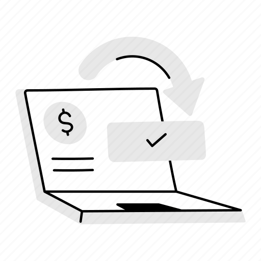 Money received, online money, online cash, cash received, online income illustration - Download on Iconfinder