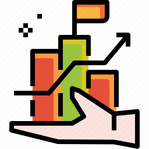Bar, business, chart, growth, hand, profit, statistics icon - Download on Iconfinder