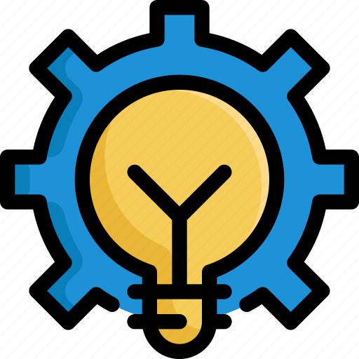Business, creative, creativity, gear, idea, lightbulb, startup icon - Download on Iconfinder