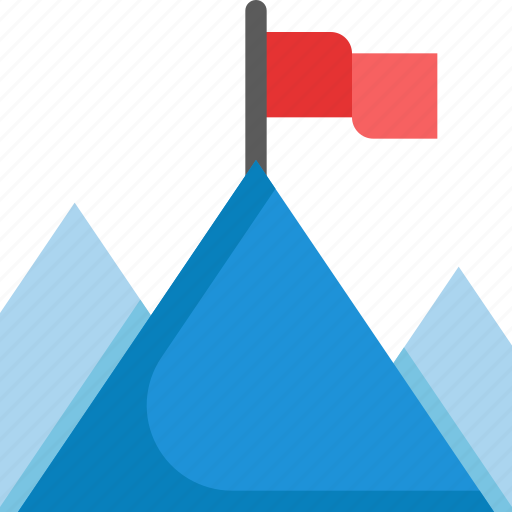 Business, flag, mountain, startup, success icon - Download on Iconfinder