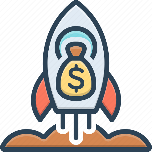 Begin, dollars, launch, rocket, space, startup, technology icon - Download on Iconfinder