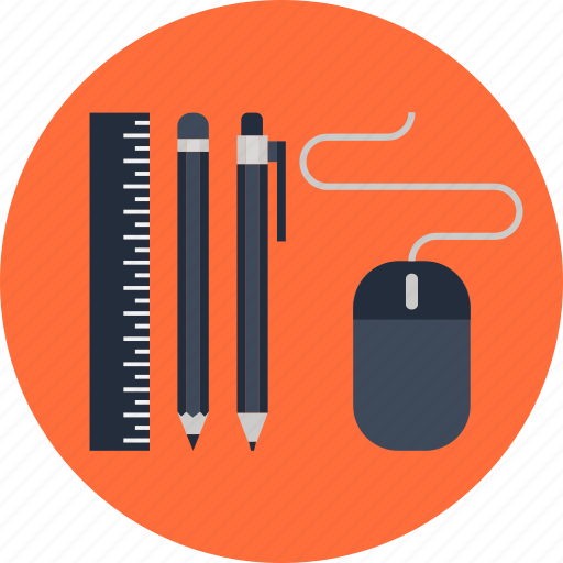 Mouse, pen, pencil, power, ruler, tools, useful icon - Download on Iconfinder