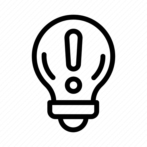 Alert, bulb, creative, error, idea icon - Download on Iconfinder