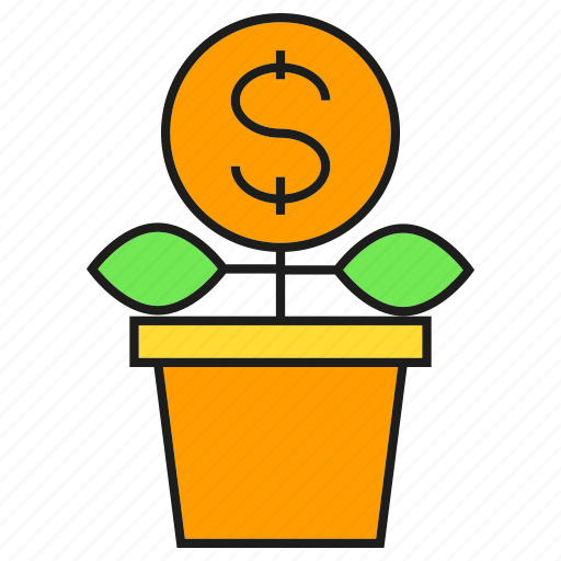 Finance, fund, invest, money, plant, pot, seed icon - Download on Iconfinder