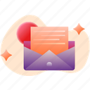 startup, message, letter, communication, document, file, mail