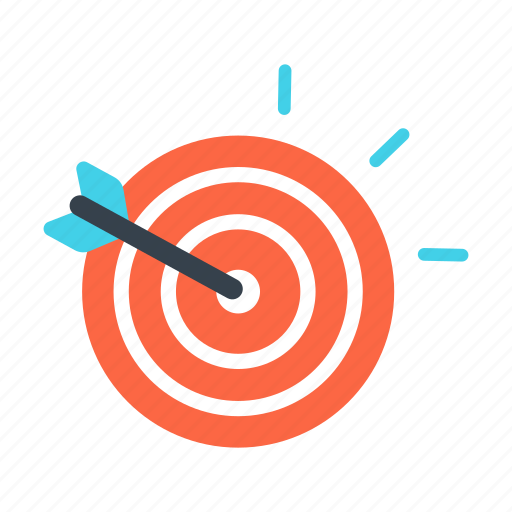 Accuracy, aim, arrow, focus, goal, strategy, target icon - Download on Iconfinder