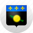 country, guadeloupe, state, state emblem