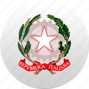 country, italy, state, state emblem