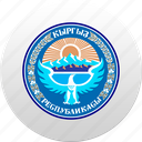 country, kirghizia, kyrgystan, kyrgyzstan, state, state emblem