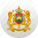 country, moroccan, morocco, state, state emblem