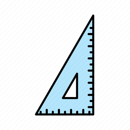 Right, angle, ruler, school, math icon - Download on Iconfinder