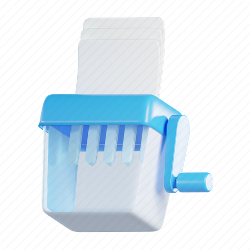 Paper, shredder, stationery, tools, office, school 3D illustration - Download on Iconfinder
