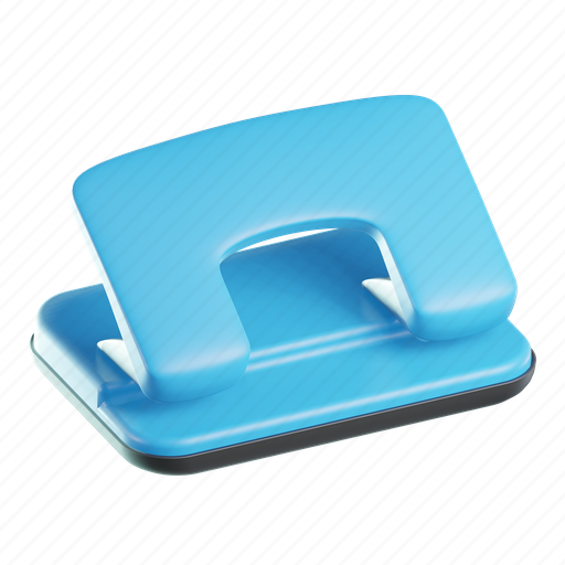 Puncher, stationery, tools, office, school 3D illustration - Download on Iconfinder
