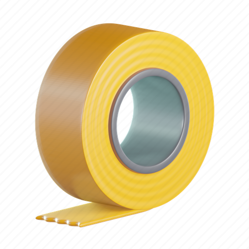 Tape, stationery, tools, office, school 3D illustration - Download on Iconfinder