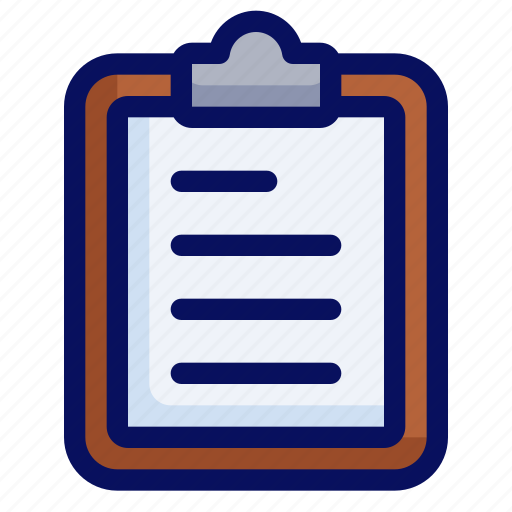 Clipboard, checklist, clipping board, list icon - Download on Iconfinder