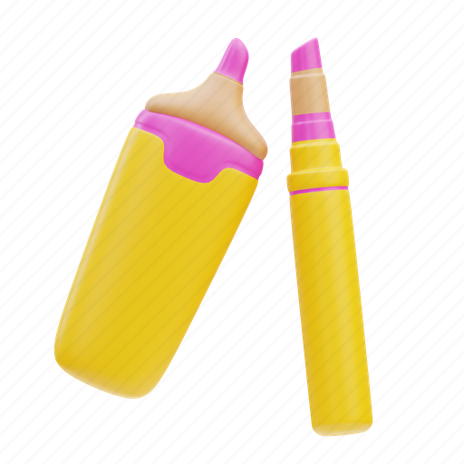 Highlighter, marker, drawing, stationery, tool, underline, pen icon - Download on Iconfinder