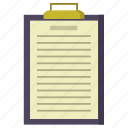 clipboard, business, checklist, finance, document
