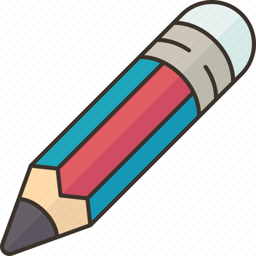 Pencil, stationery, drawing, sketching, wooden icon - Download on Iconfinder