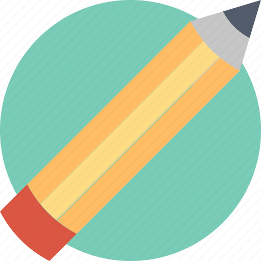 Pencil, draw, eraser, office, school, stationary, write icon - Download on Iconfinder