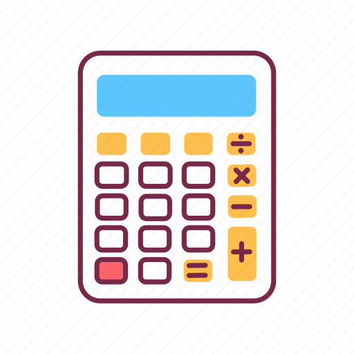 Accounting, calculation, calculator, math, office, stationery, supplies icon - Download on Iconfinder