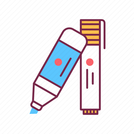 Education, marker, office, school, stationery, supplies icon - Download on Iconfinder