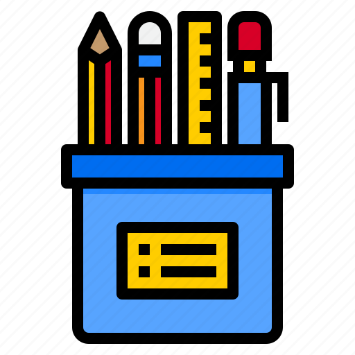 Document, office, pen, ruler, stationery icon - Download on Iconfinder