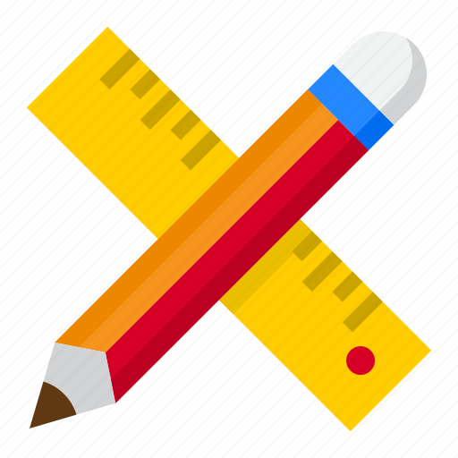 Document, office, pen, ruler, stationery icon - Download on Iconfinder