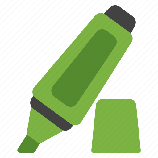 Highlighter, marker, edit, permanent, underline, highlight, text icon - Download on Iconfinder
