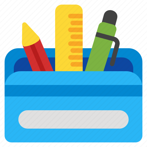 Pencil, case, pen, write, edit, writing, eraser icon - Download on Iconfinder