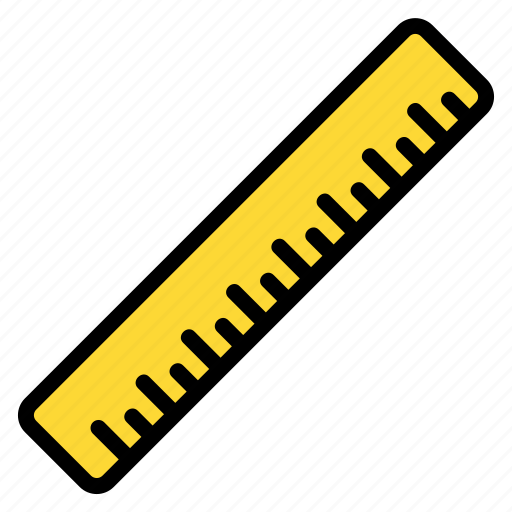 Ruler, measure, tool, equipment, design, school, education icon - Download on Iconfinder