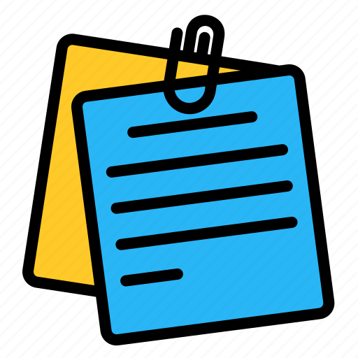 Sticky, note, paper, text, page, message icon - Download on Iconfinder