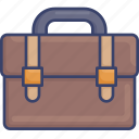 bag, baggage, luggage, office, stationery, supplies, toolbox