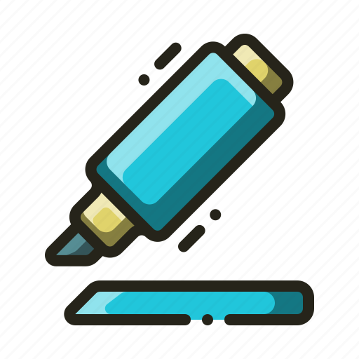 Highlight, highlighter, pen, stationery, tool icon - Download on Iconfinder