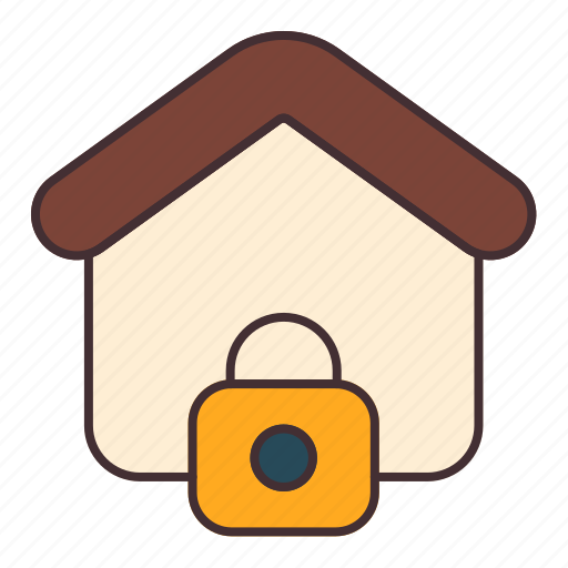 House, lock, private, property, estate, reserved, secure icon - Download on Iconfinder