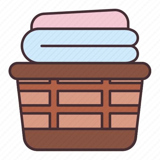 Cleaning, houehold, housekeeping, laundry, basket icon - Download on Iconfinder