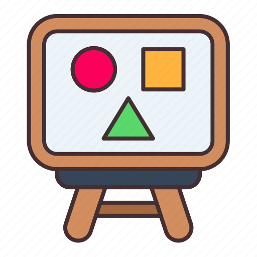 Chalkboard, education, learn, lesson, teaching, cube icon - Download on Iconfinder