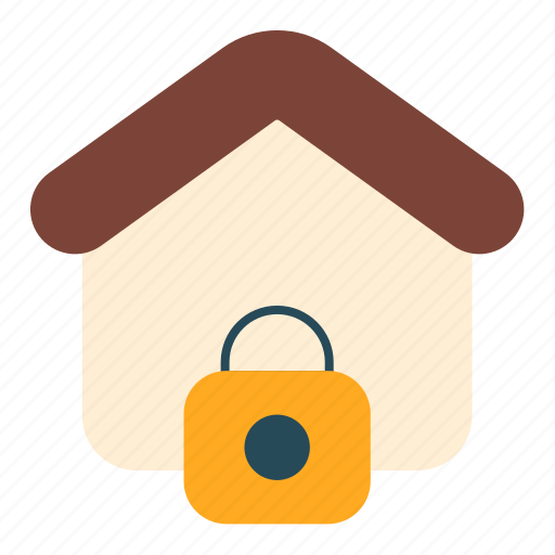 House, lock, private, property, estate, reserved, secure icon - Download on Iconfinder