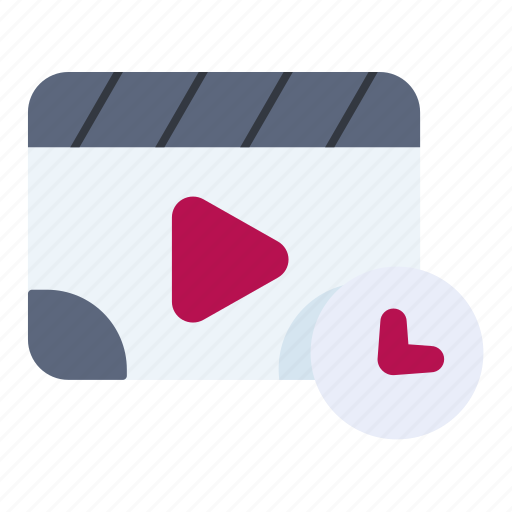Board, clapper, play, video, watch, time icon - Download on Iconfinder