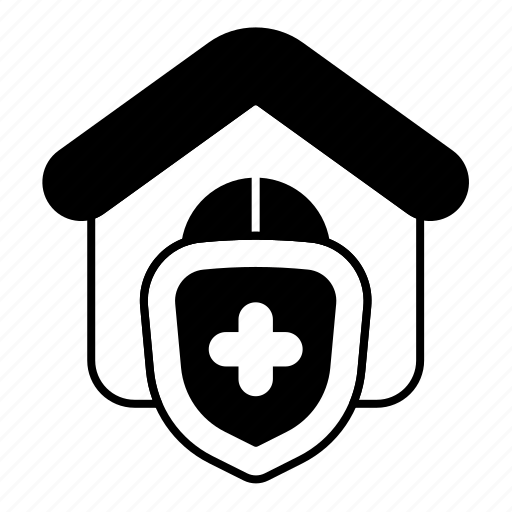 Home, house, insurance, protection, security, shield, quarantine icon - Download on Iconfinder